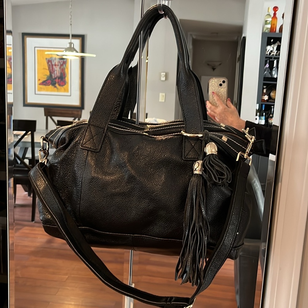 Black - Cuore & Pelle Satchel Purse 👛